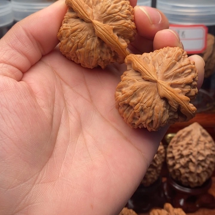 核桃白狮子44尺文玩核桃