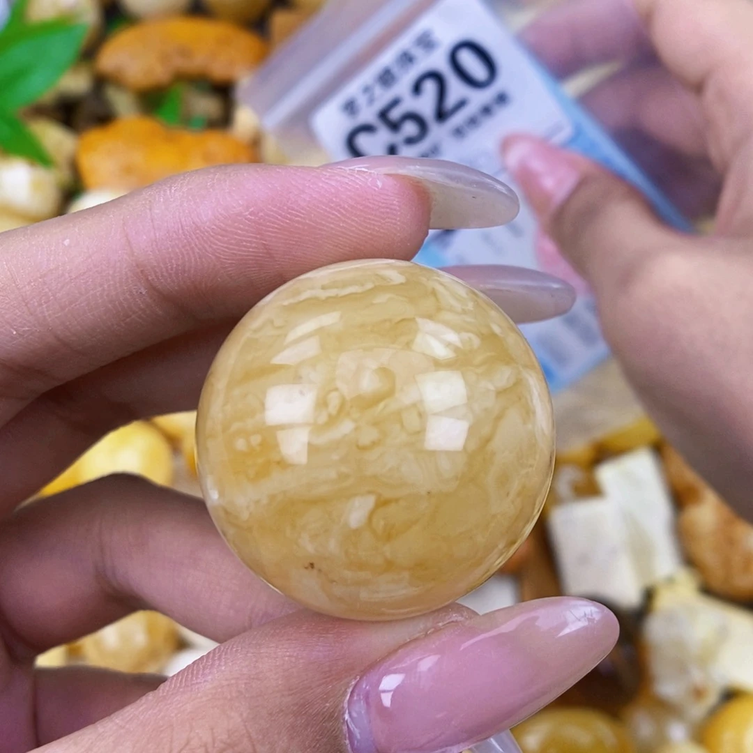 未镶嵌琥珀珠宝奇石3.0 粉