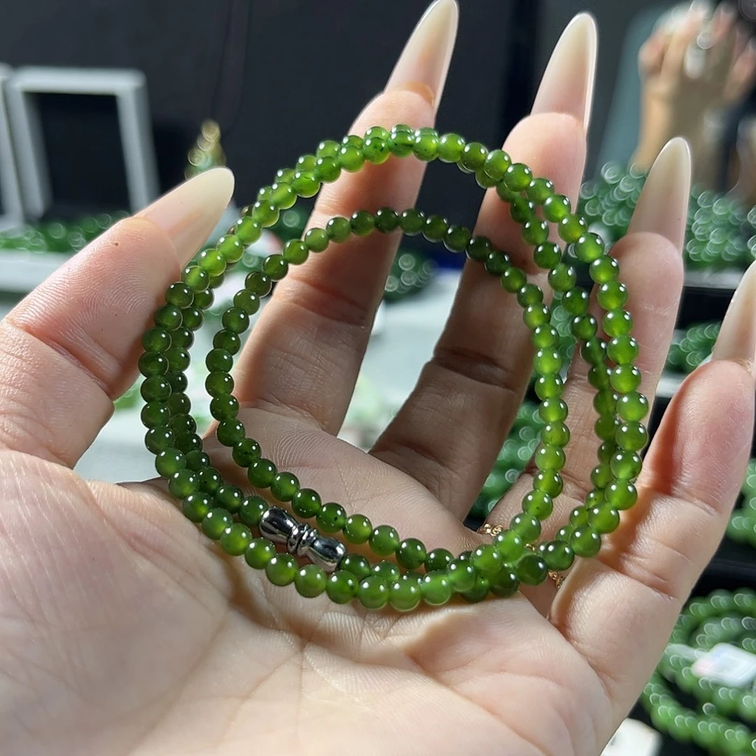 手链未镶嵌和田玉（碧玉）4