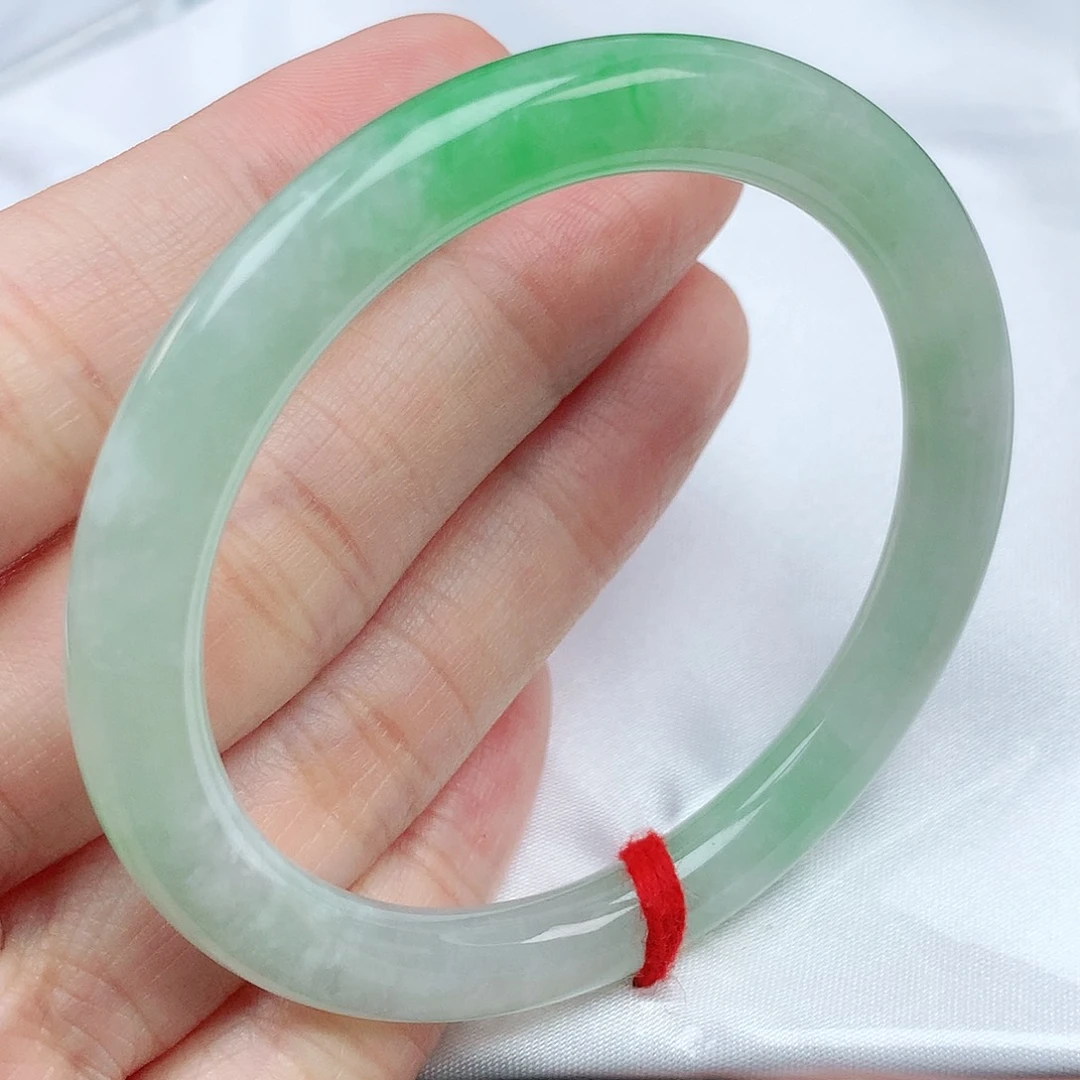 翡翠手镯未镶嵌51圆条880694