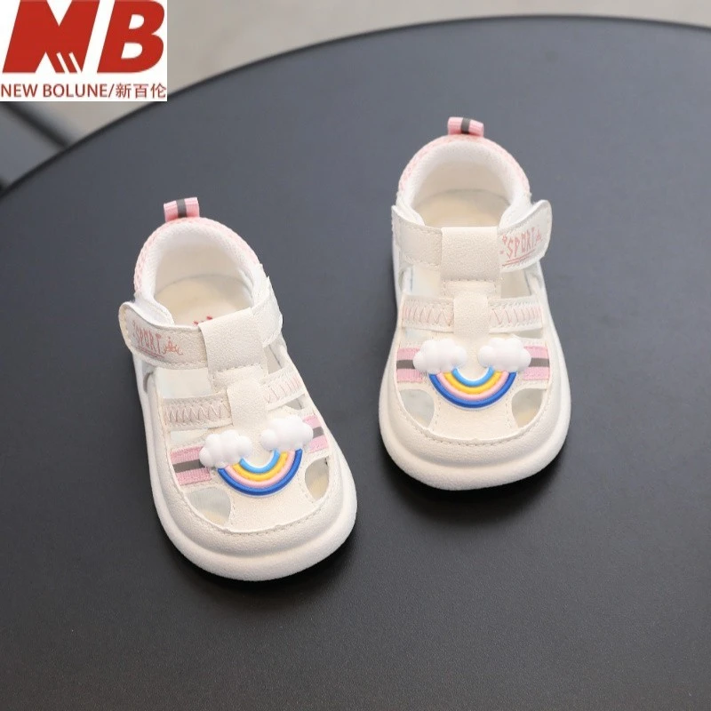新百伦【万达撤柜】夏季学步鞋男宝宝凉鞋女透气婴儿鞋子软底防滑