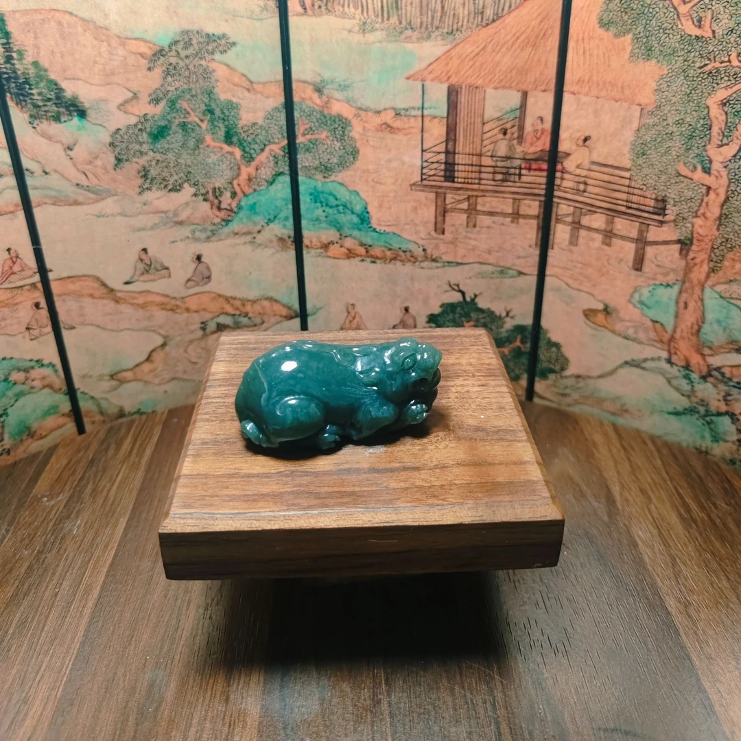 O和田玉貔貅手把0225