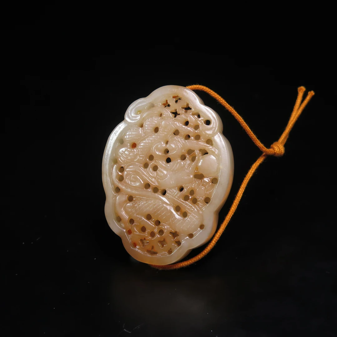 晚清玉香囊/MZ106769/和田玉/民族文物