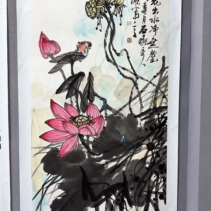 国画亲笔手绘放心去藏