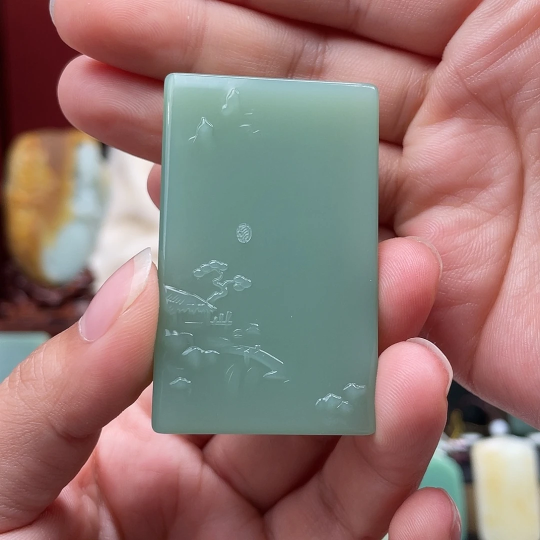 和田玉未镶嵌挂件