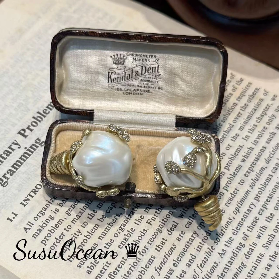 铜合金仿珍珠耳饰 【1065】花苞蕊SusuOcean经典珍藏