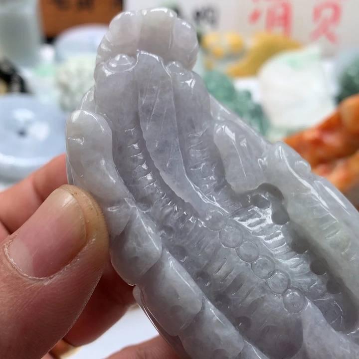 翡翠未镶嵌颈饰保真天然a货翡翠