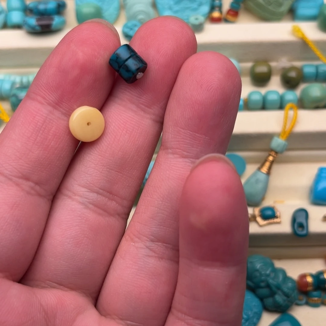 蜜蜡未镶嵌耳饰6.5尺寸