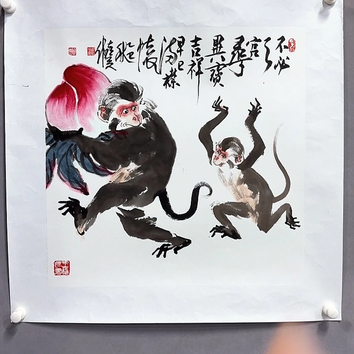 国画亲笔手绘放心去藏