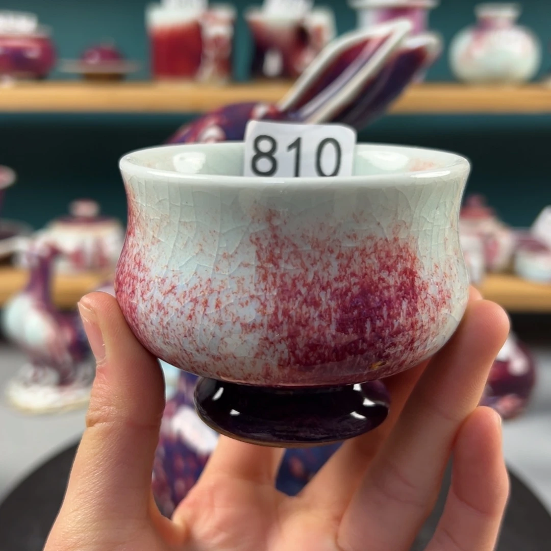 瓷片微瑕主人杯纯手工
