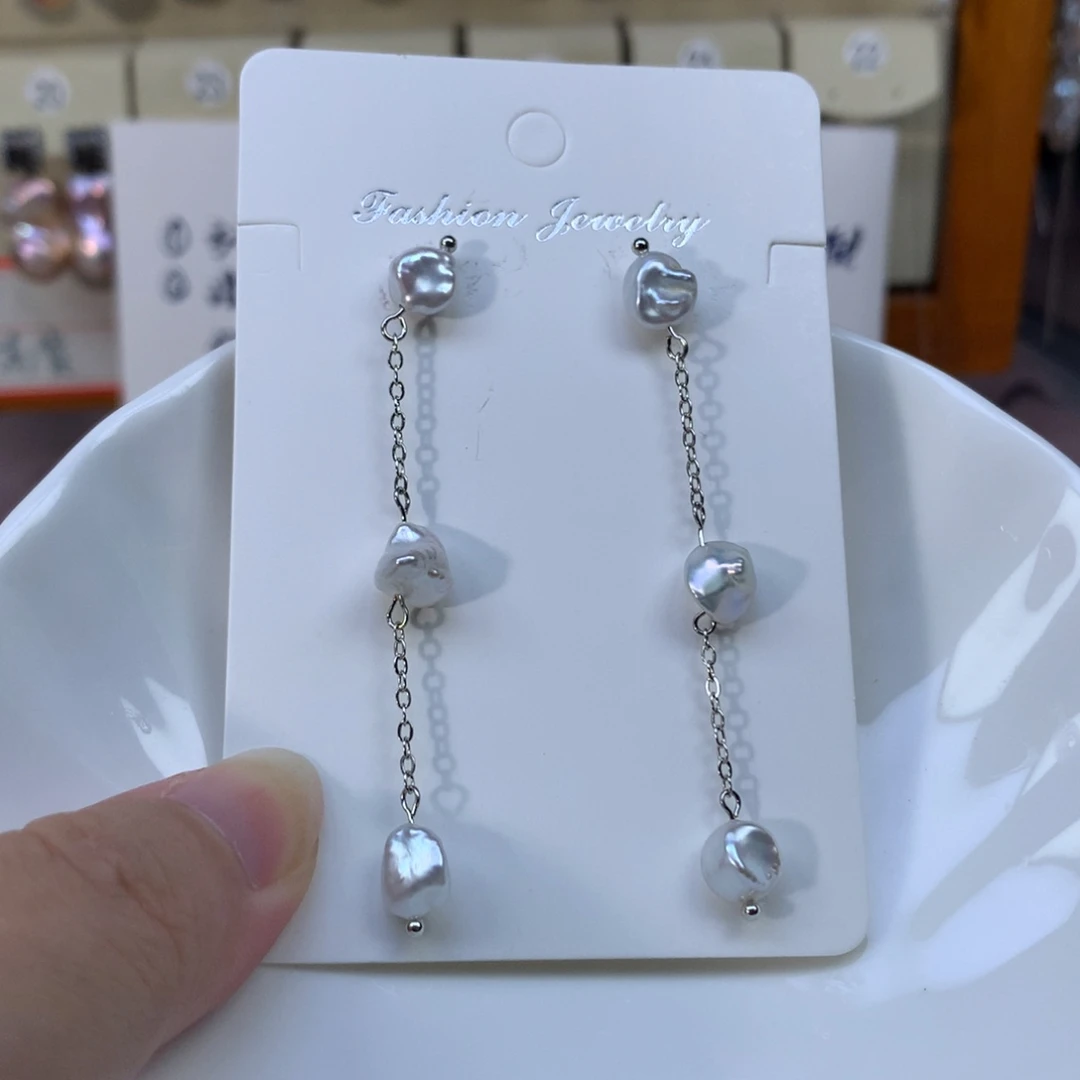 合金淡水珍珠耳环特价2572