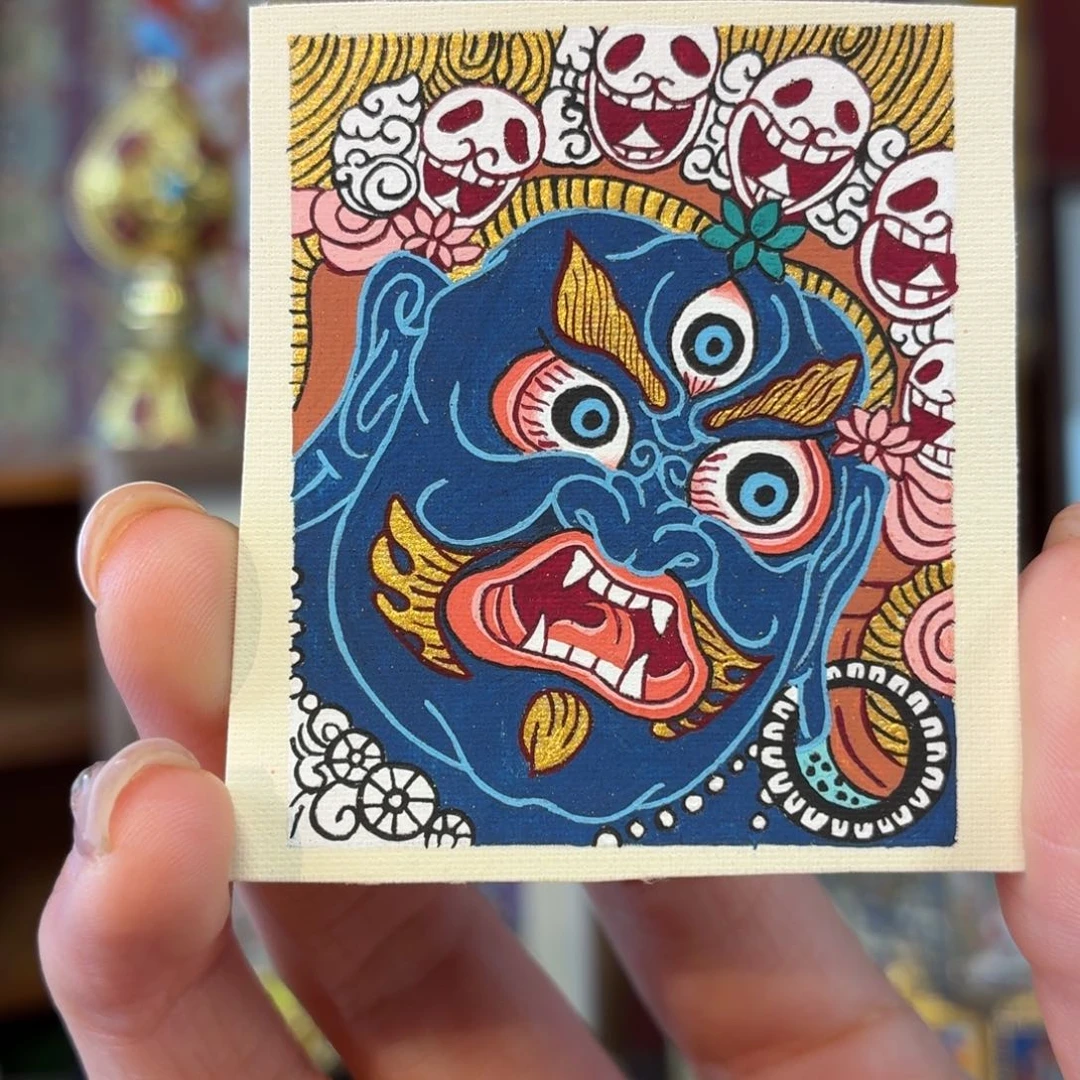 吊坠六臂大黑天 吊坠