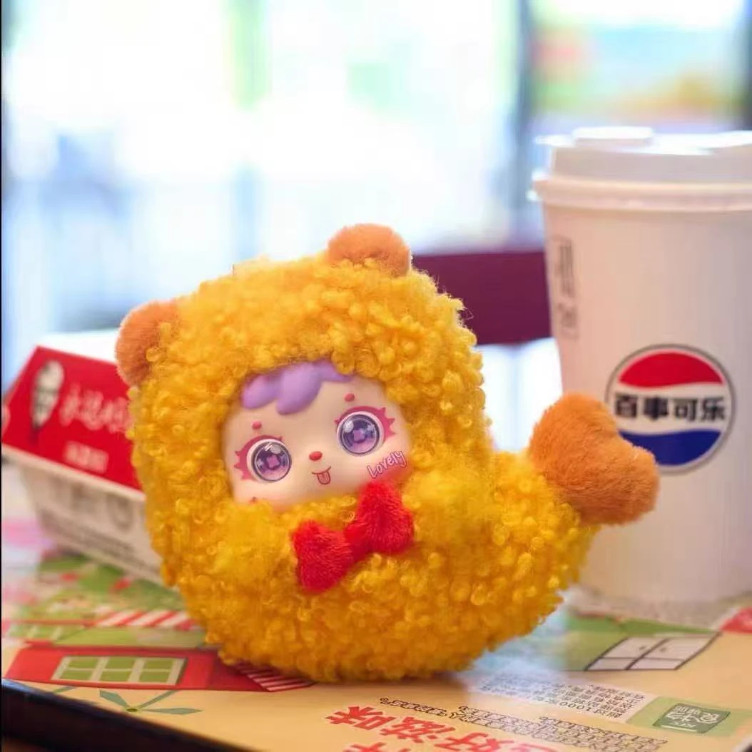 三小毛炸虾虾盲盒可爱毛绒潮玩