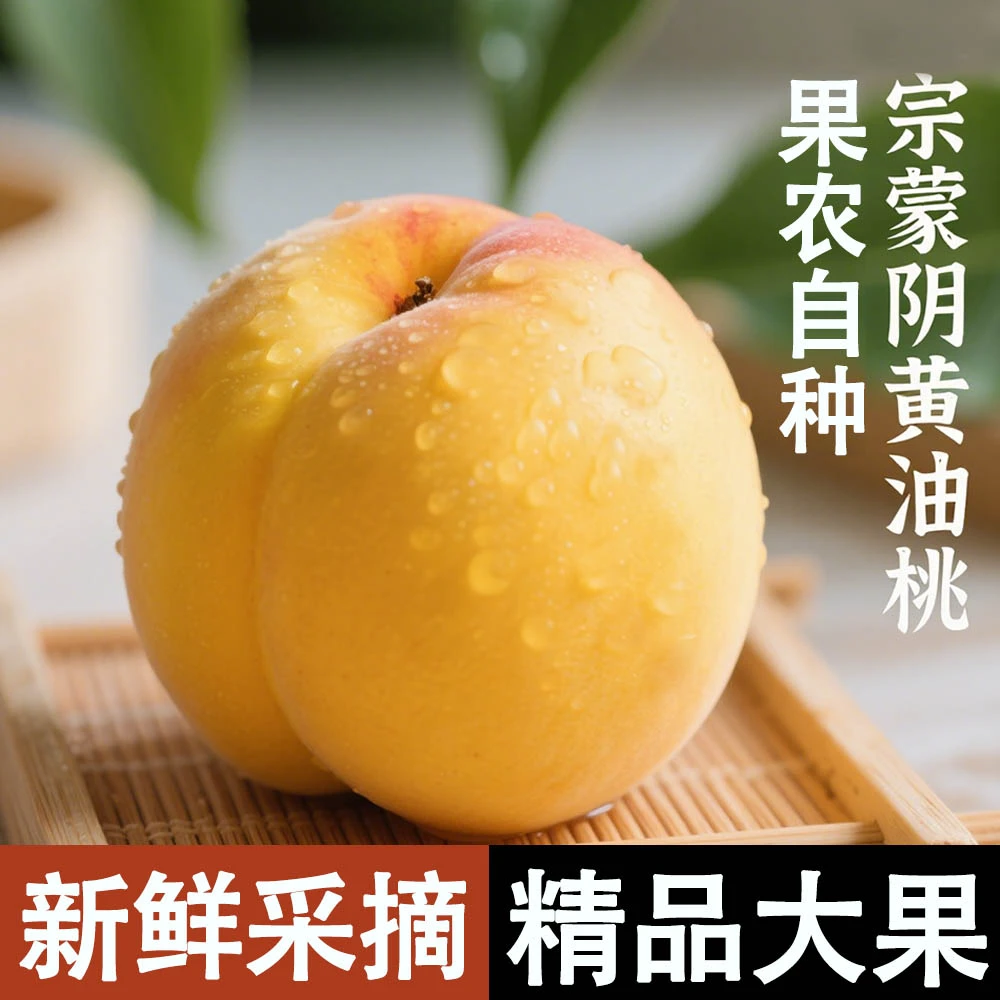 【漠叔专属】黄油桃黄金蜜桃水果净重4.5斤单颗120g起
