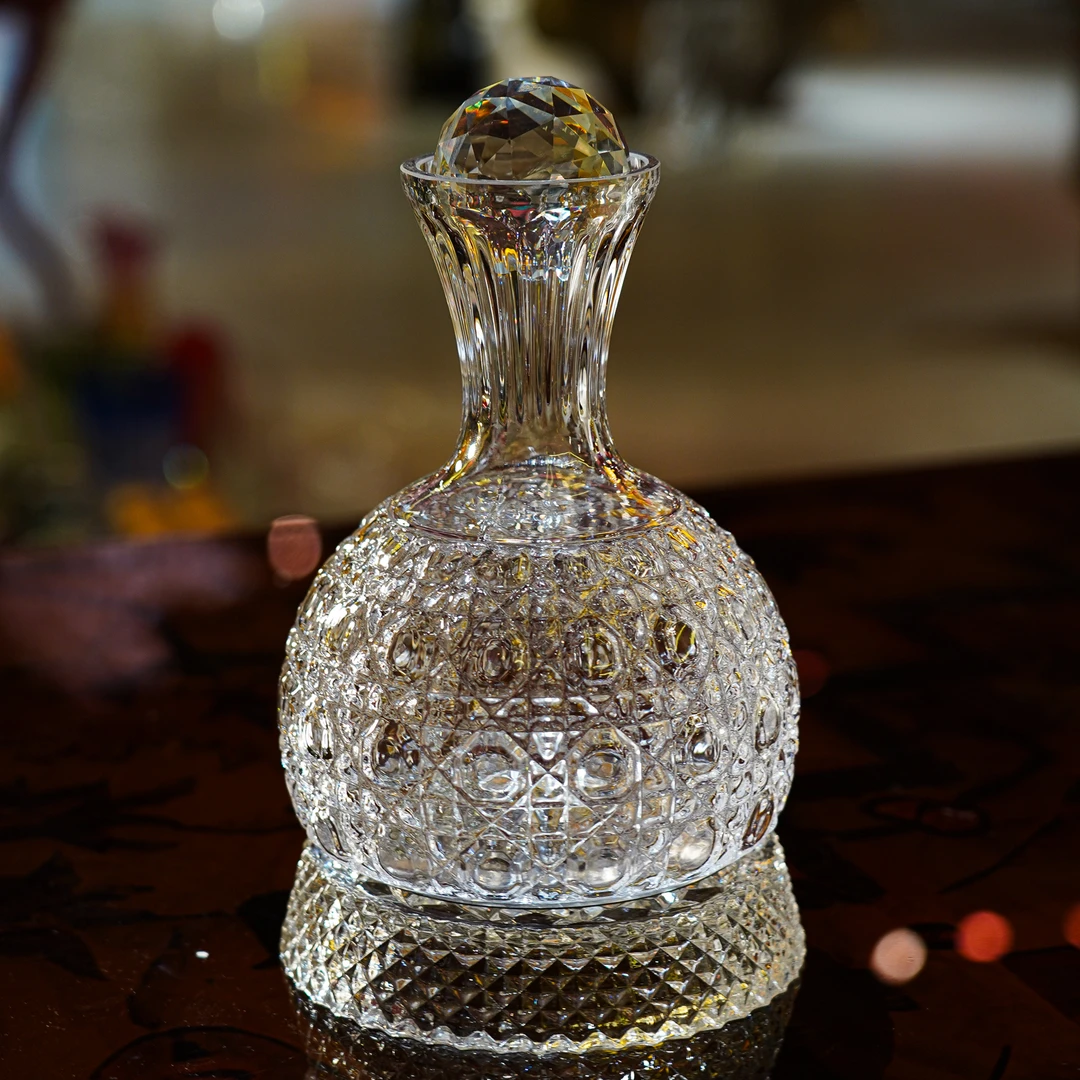 【本尼家】DM06轻奢高档水晶醒酒器醒酒杯水晶装饰桌面摆件