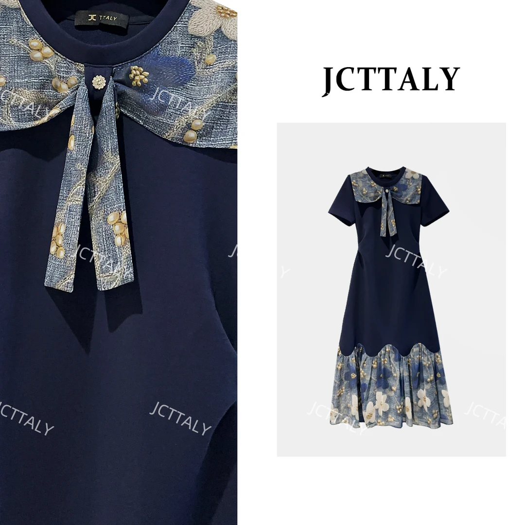 【linda】【8】夏季高定蕾丝显瘦减龄气质遮肚腩连衣裙NH-A421