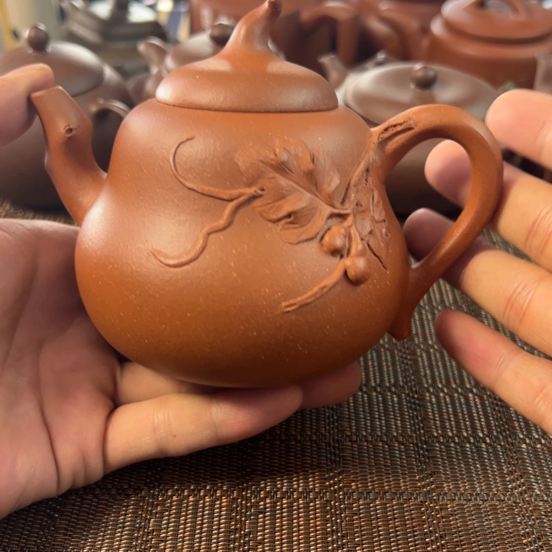 紫砂茶壶宜兴原矿紫砂壶300毫升容量