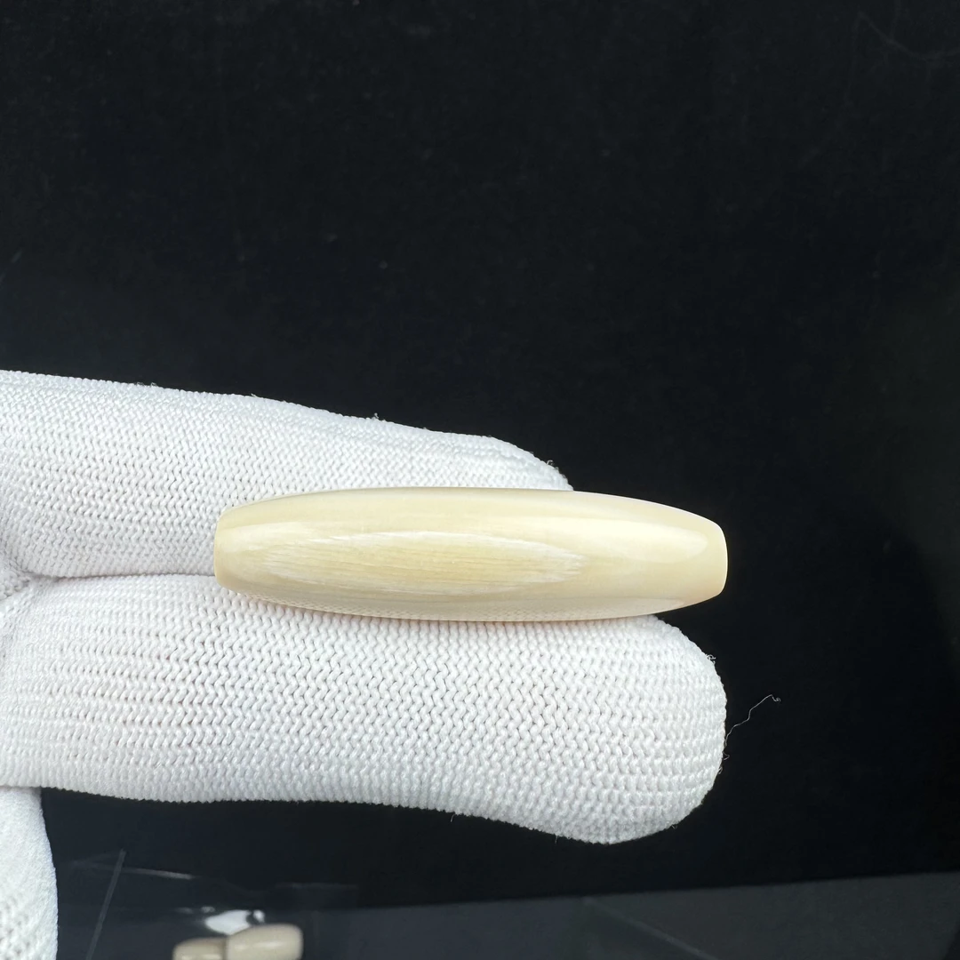 J3181天然猛犸牙 桶珠勒子12*46mm一物一图 假一罚十