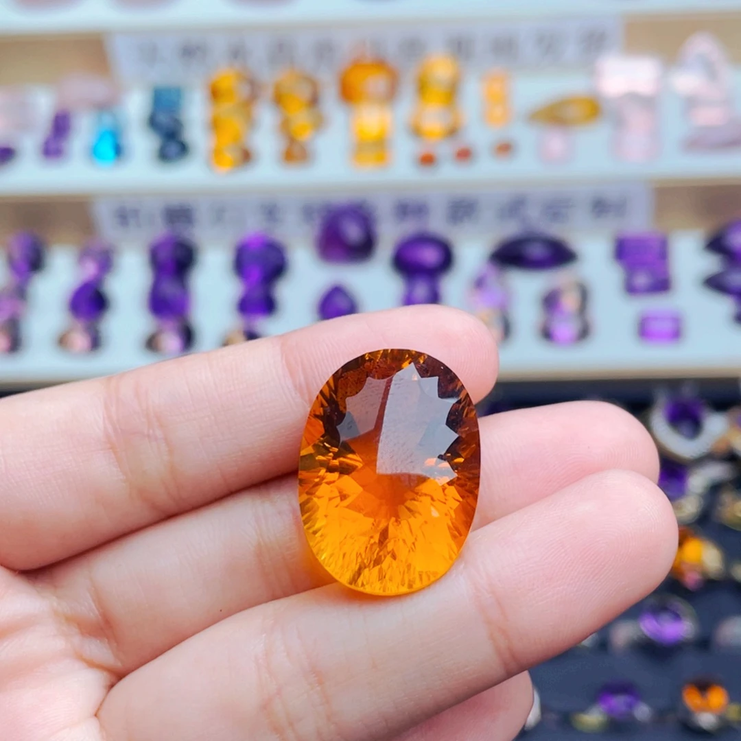 M***y珠宝半成品水晶未镶嵌天然保真定制不退换