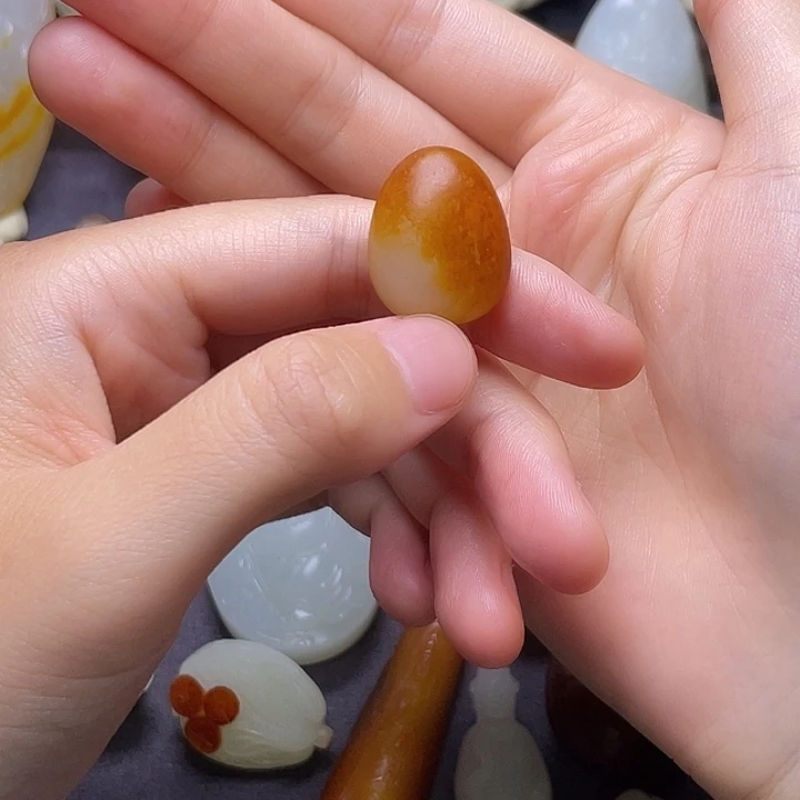 理***7和田玉未镶嵌挂件