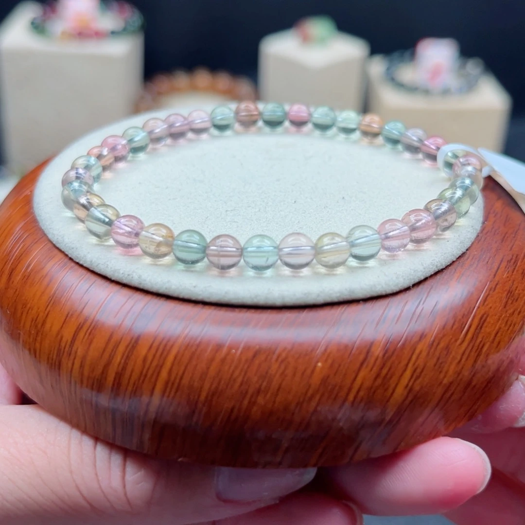 碧玺手链未镶嵌莫兰迪5.2mm