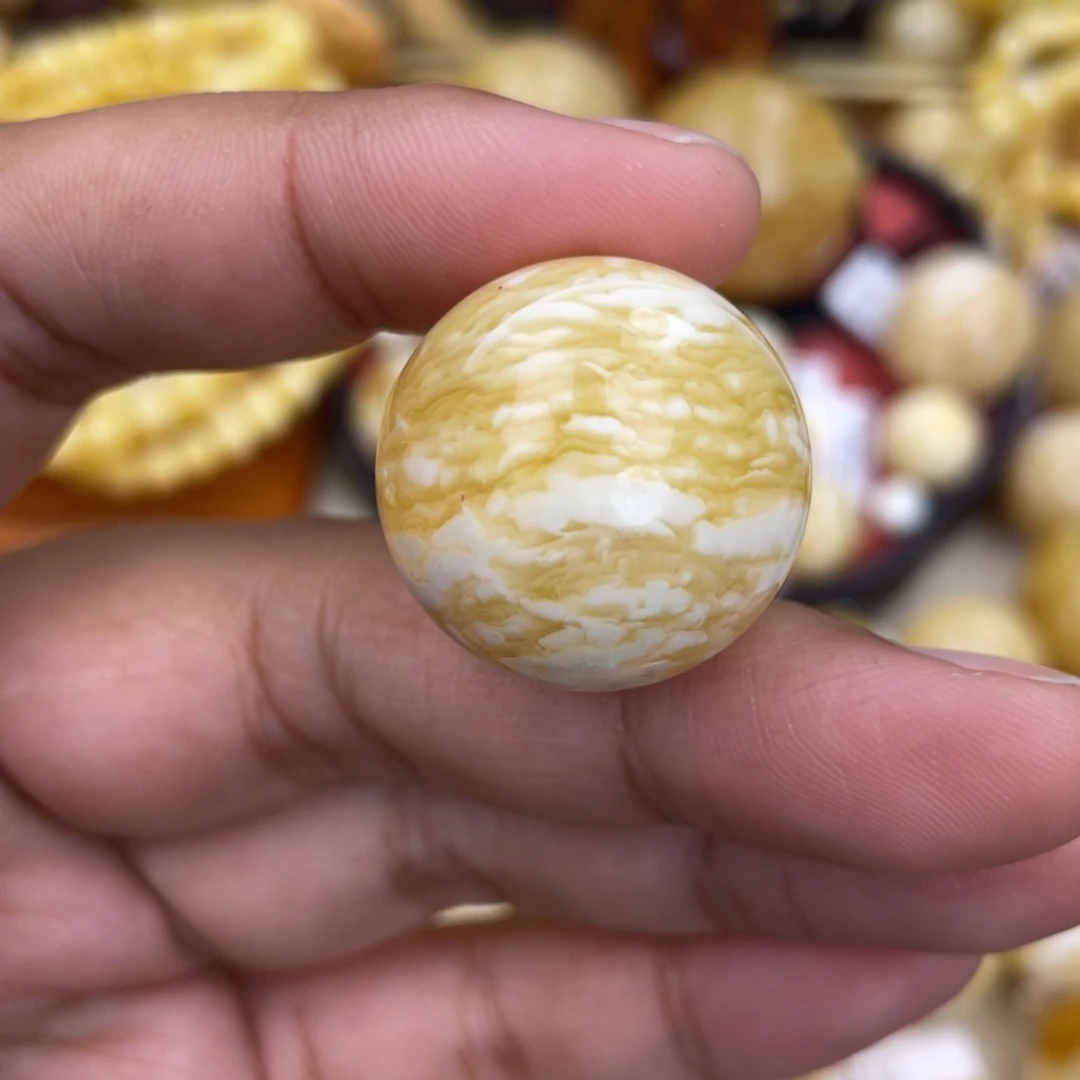 蜜蜡未镶嵌珠宝奇石粉24.5虎皮