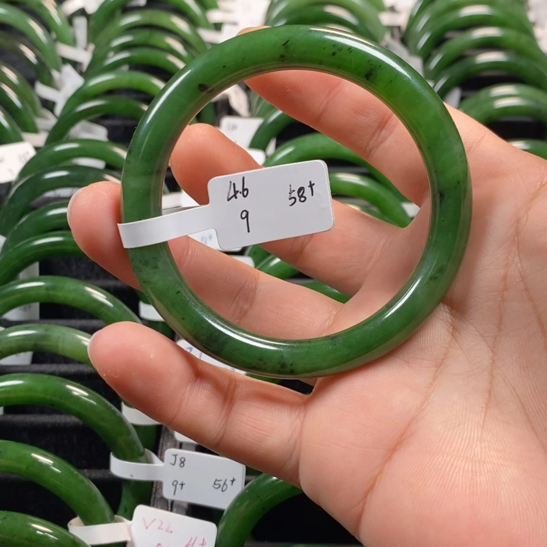 和田玉（碧玉）手镯未镶嵌58