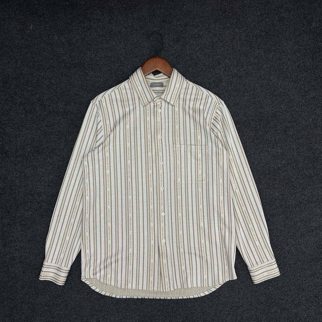 99新 DIOR/迪奥 复古条纹长袖衬衫/尺码S