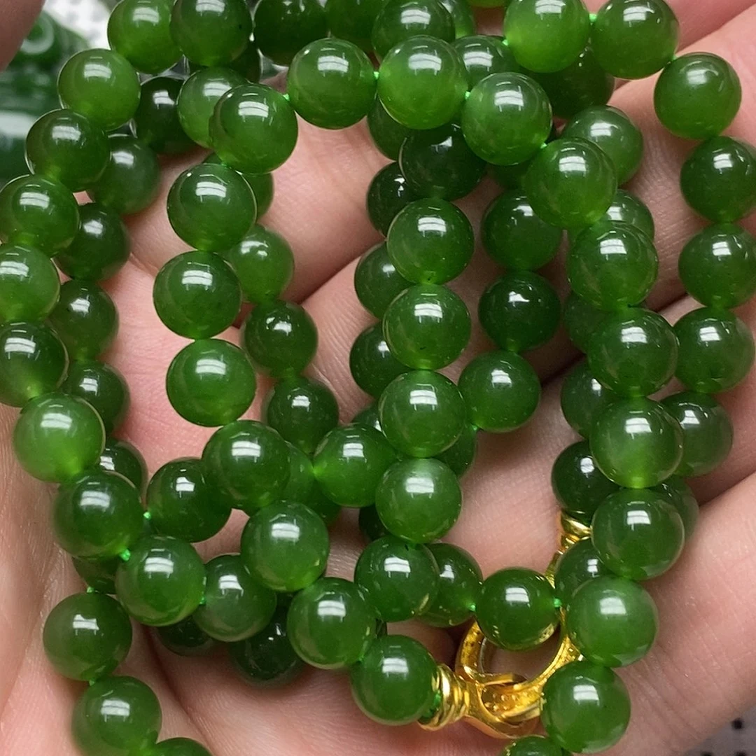 和田玉（碧玉）未镶嵌项链