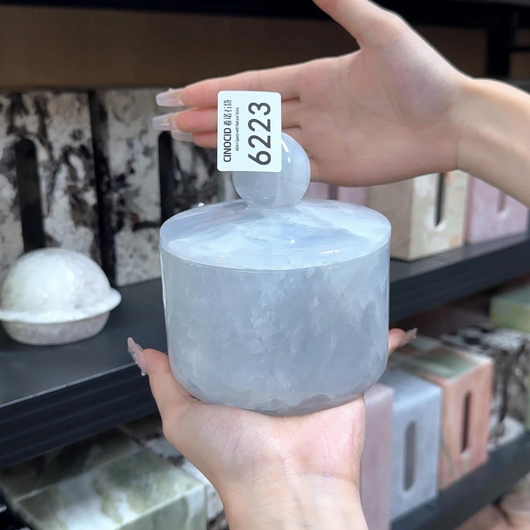 石材6223 蓝水晶大储物罐