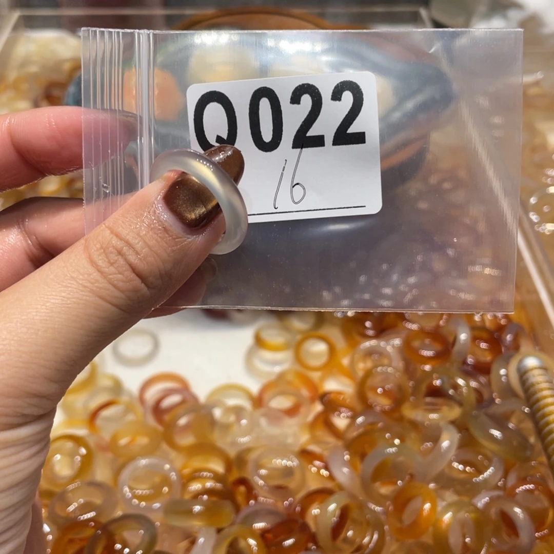 玛瑙/玉髓未镶嵌戒指022