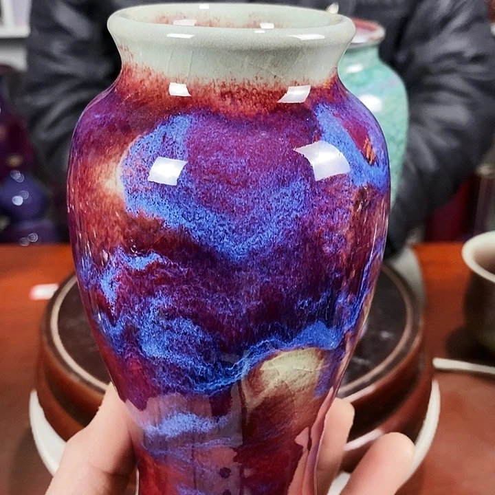 尚峰钧窑作品广口瓶