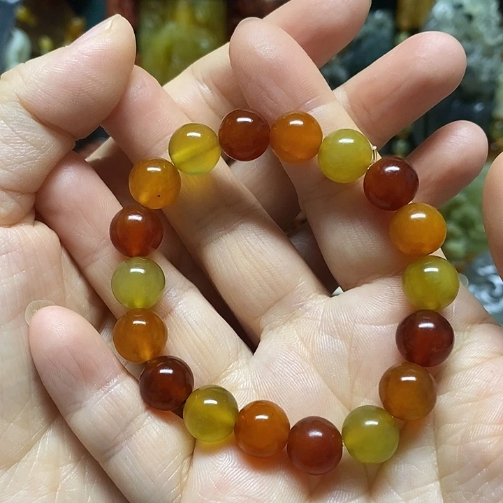 蛇纹石玉未镶嵌手链