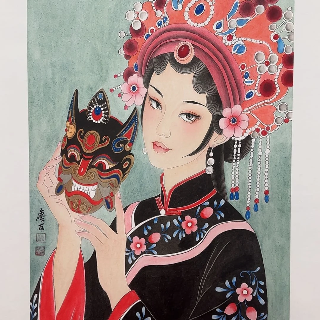国画庆友老师国画精品