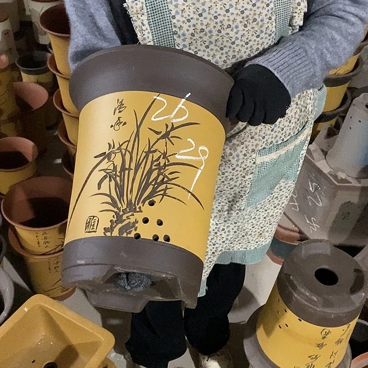 紫砂花盆紫砂花盆