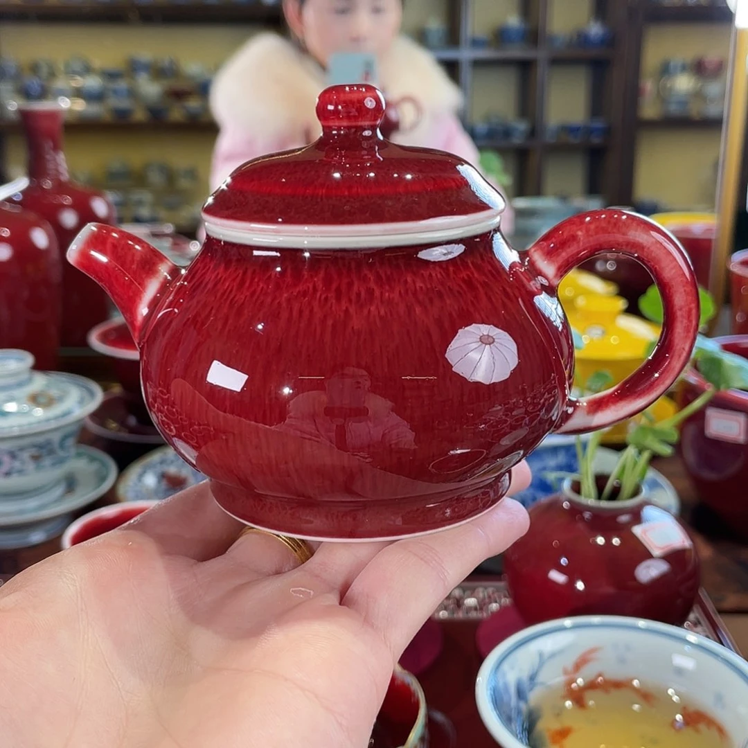 清欢雅玩原矿郎红福利潘壶200毫升