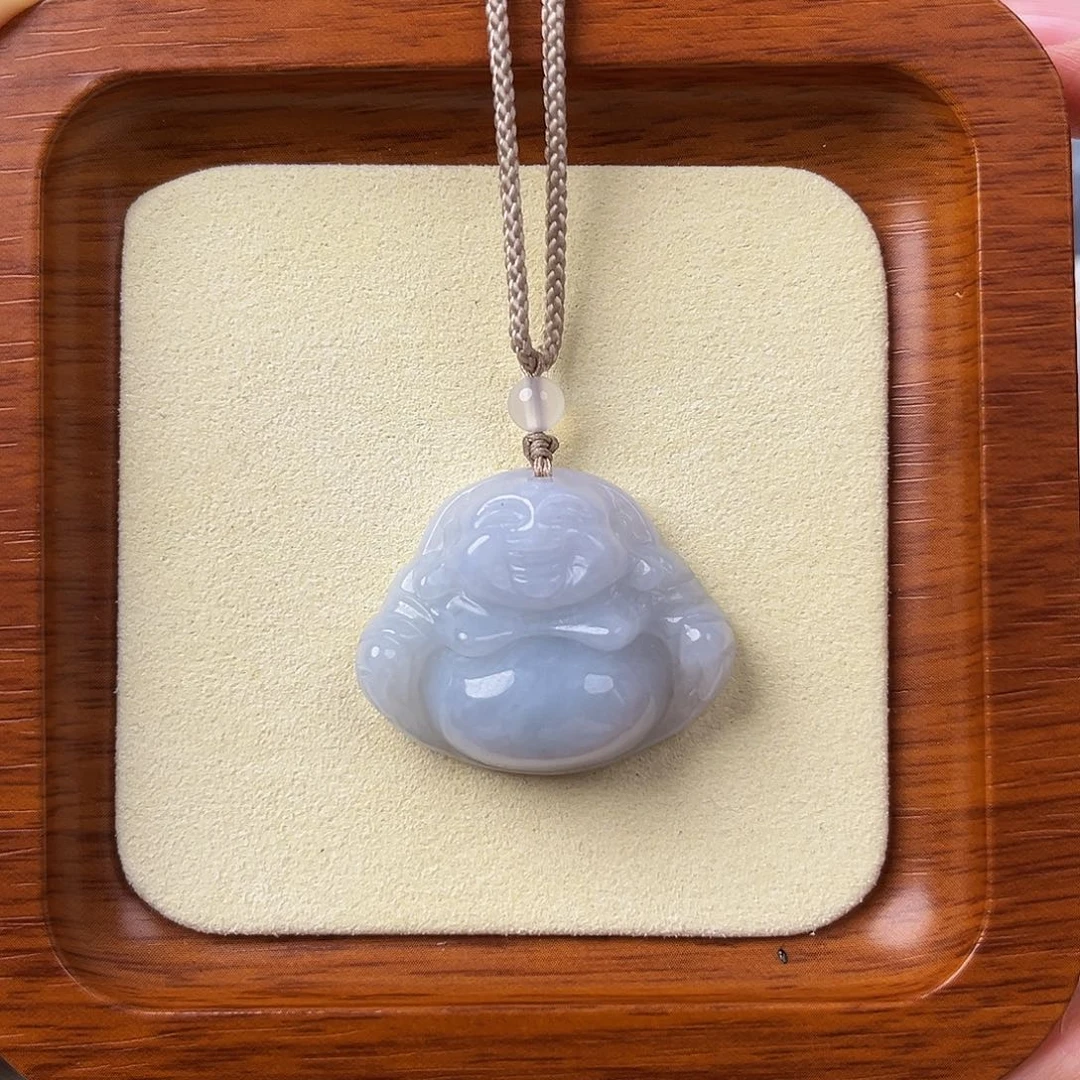 翡翠未镶嵌颈饰佛公