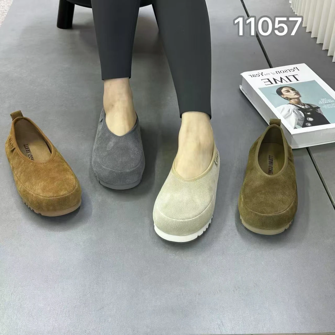 11057单鞋减龄浅口时尚休闲百搭豆豆女鞋