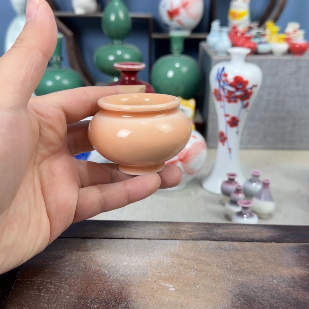 陶瓷手工小花器摆件