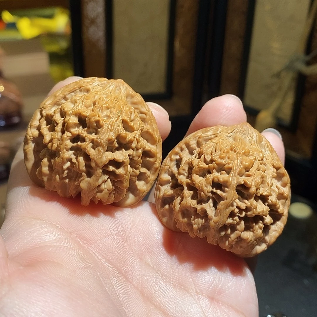 文玩核桃把件45满天星全品