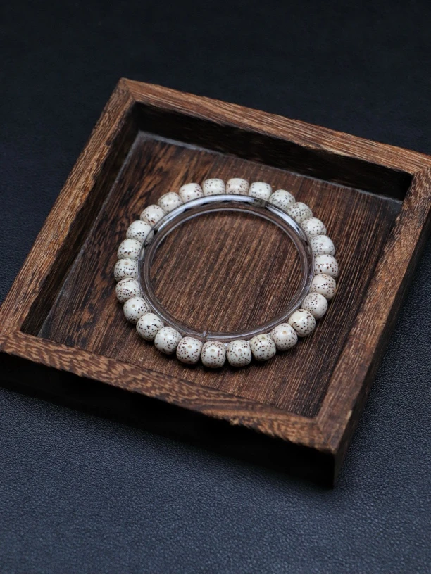 【小胖交朋友】真正原生态海南毛感料星月单圈手串 男女同款0765