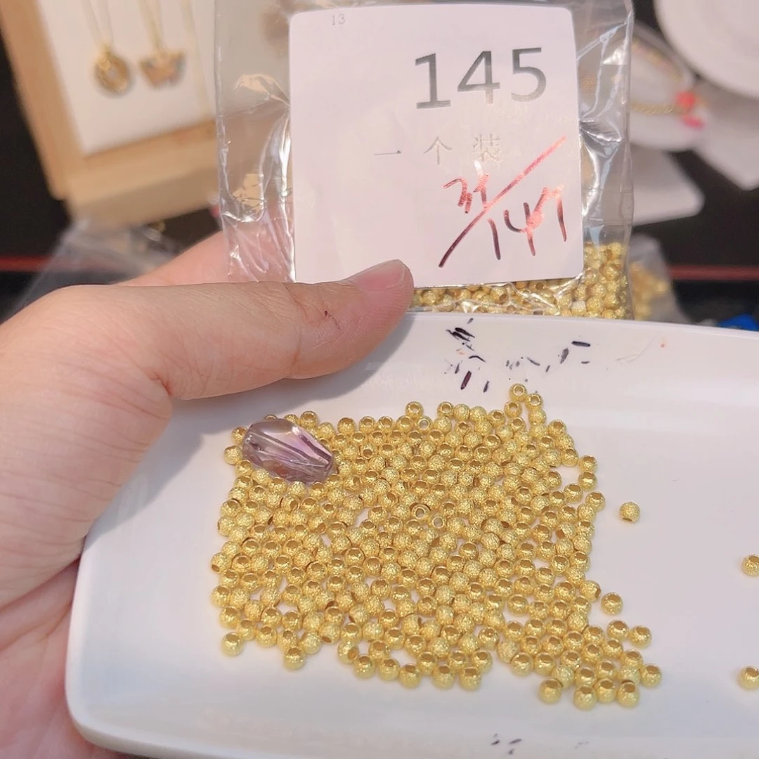 紫晶珠宝半成品银S925镀金镶嵌145