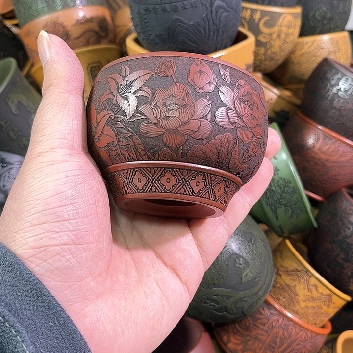 茶杯紫砂全手工紫砂主人杯