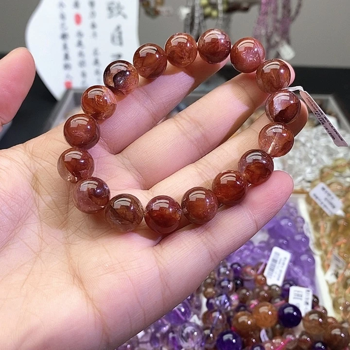 水晶手链未镶嵌红胶花12