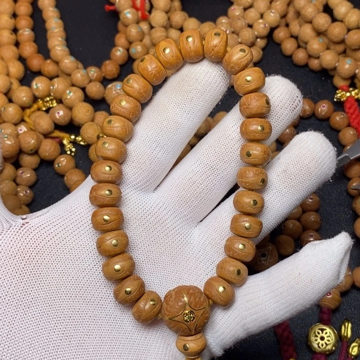 凤眼菩提手串青***林凤眼菩提藏式单圈