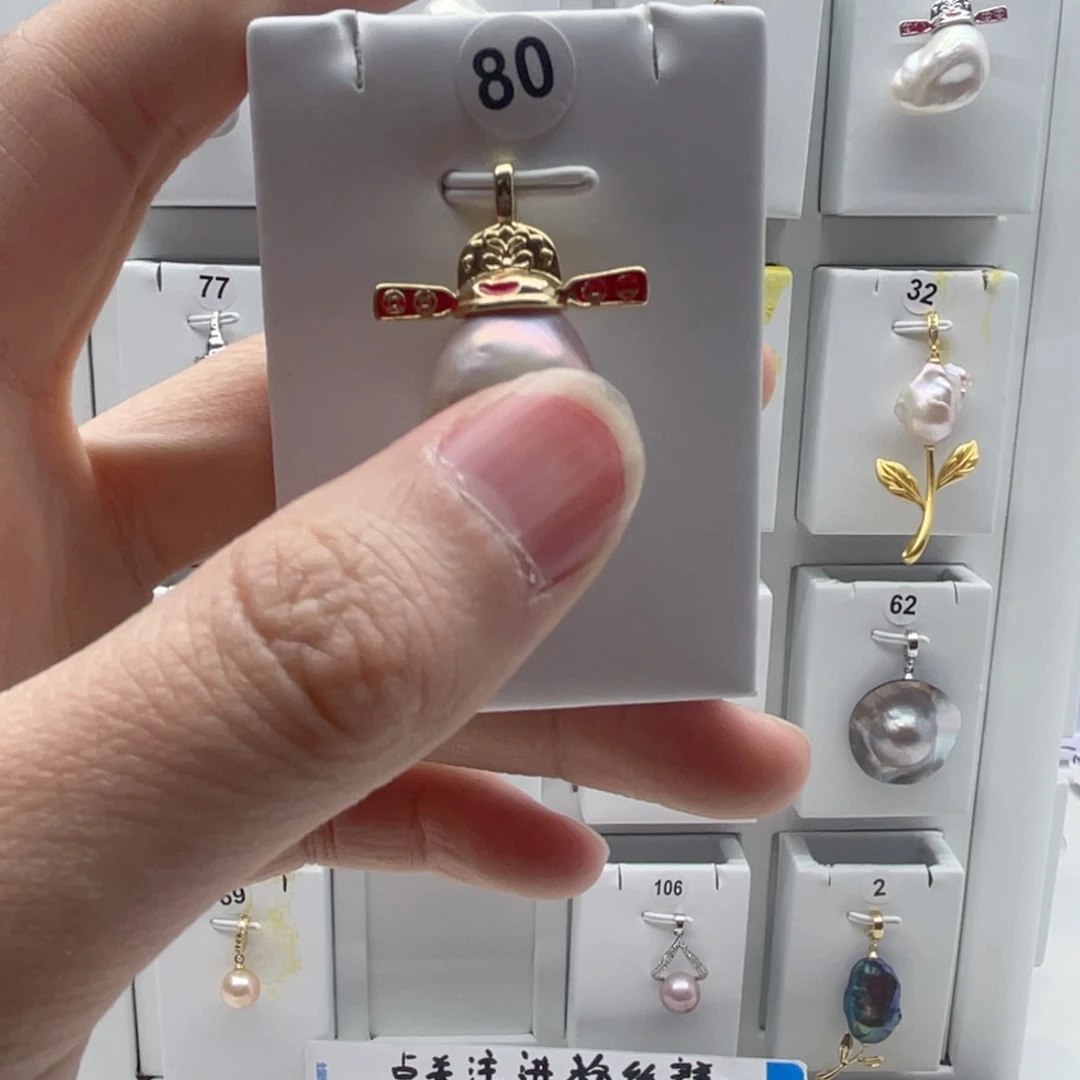 颈饰合金淡水珍珠