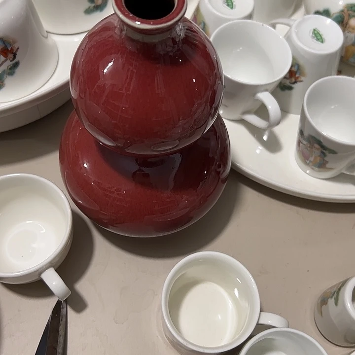 秋***瓷片陶瓷制品摆件