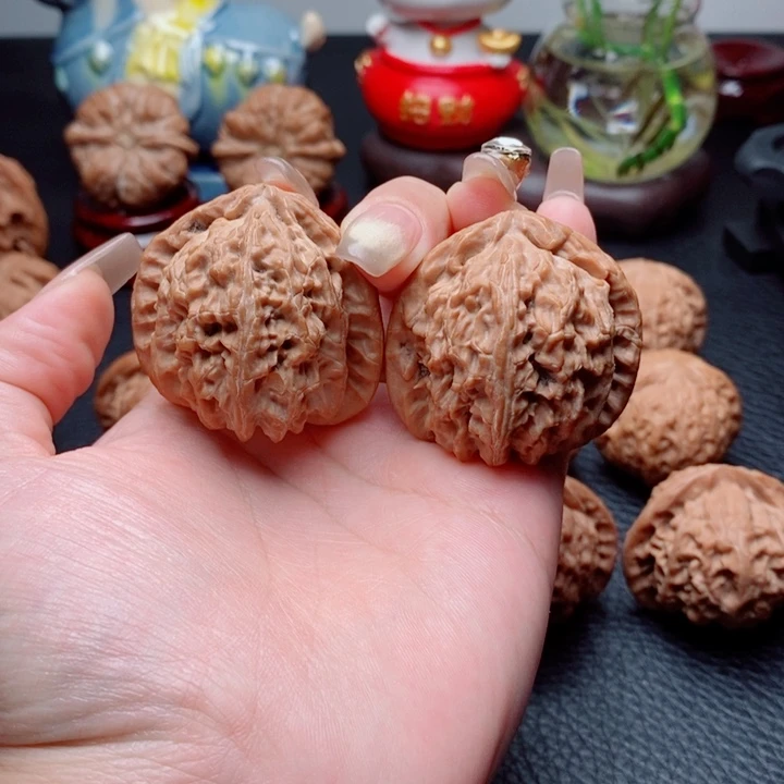 把件文玩核桃三角白41