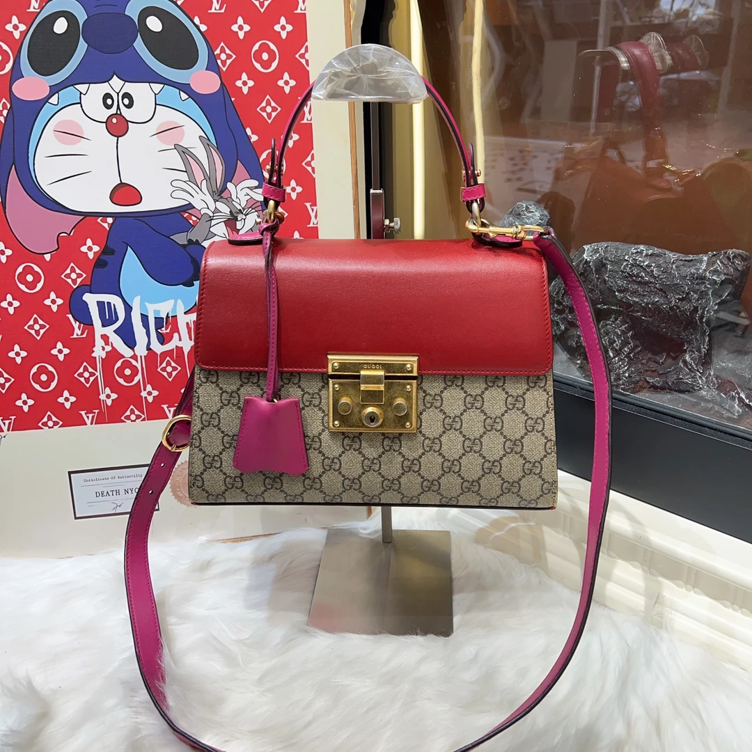 95新 GUCCI/古驰 gucci古驰老花月光宝盒单肩包a6788