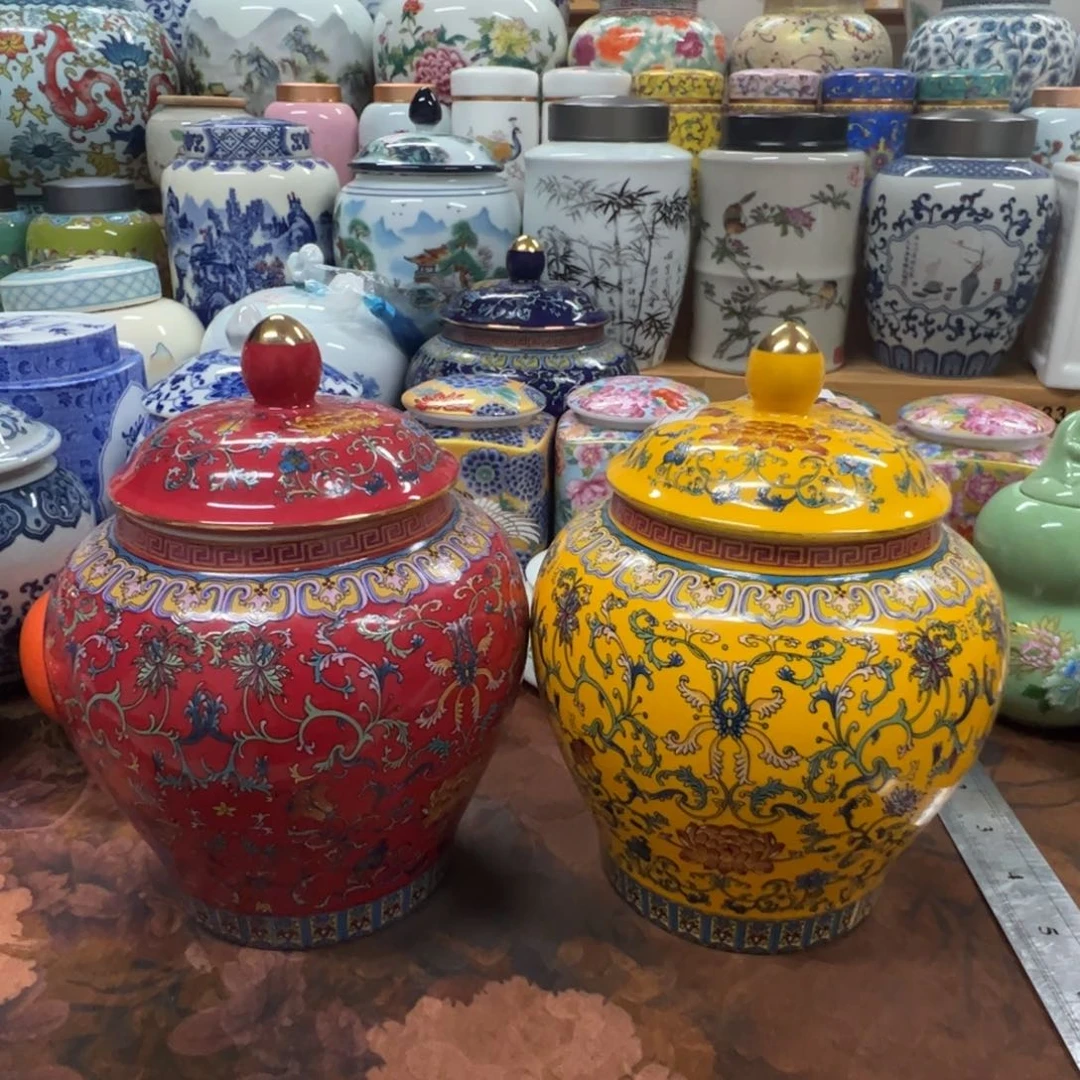 高端陶瓷家用茶叶罐